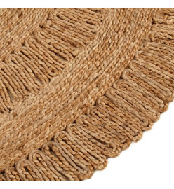 Tapis Jute tressé à la main 90 cm Rond