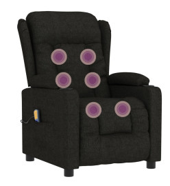 Fauteuil de massage Noir Tissu