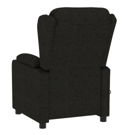 Fauteuil électrique de massage Noir Tissu