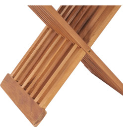 Tabouret pliable 40x32x45 cm Bois de teck solide