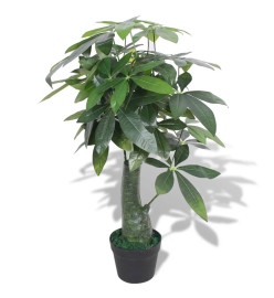 Arbre de la fortune artificiel avec pot 85 cm Vert