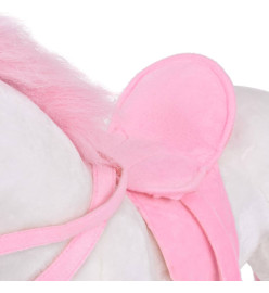 Jouet en peluche Licorne Blanc et rose XXL