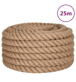 Corde de jute 25 m de long 40 mm d'épaisseur