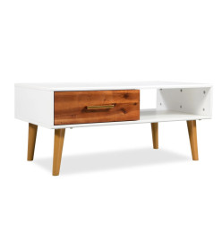 Table basse Bois d'acacia massif 90 x 50 x 40 cm