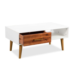 Table basse Bois d'acacia massif 90 x 50 x 40 cm