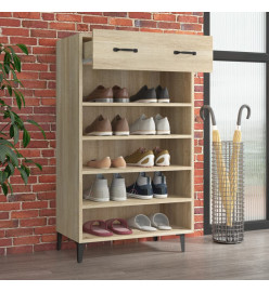 Armoire à chaussures Chêne sonoma 60x35x105cm Bois d'ingénierie