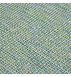 Tapis à tissage plat d'extérieur 120x170 cm Turquoise