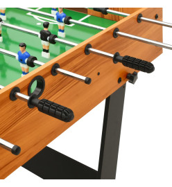 Table de football pliante 121 x 61 x 80 cm Marron clair