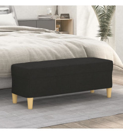 Banc Noir 100x35x41 cm Tissu