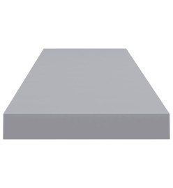 Étagères murales flottantes 2 pcs Gris 90x23,5x3,8 cm MDF