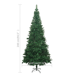 Sapin de Noël artificiel L 240 cm Vert