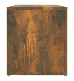 Meuble TV Chêne fumé 100x31,5x35 cm Bois d'ingénierie