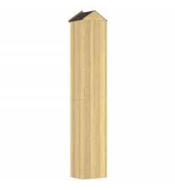 Abri à outils de jardin 40x33x222 cm Bois de pin imprégné