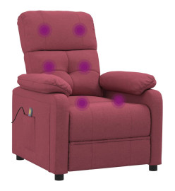 Fauteuil de massage Rouge bordeaux Tissu