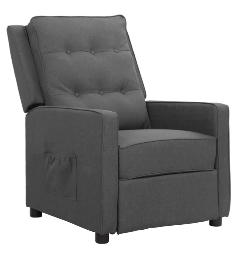 Fauteuil inclinable Gris clair Tissu