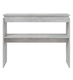 Table console Gris béton 102x30x80 cm Aggloméré