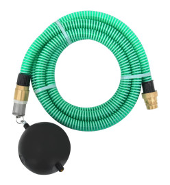 Tuyau d'aspiration avec raccords en laiton vert 1,1" 4 m PVC