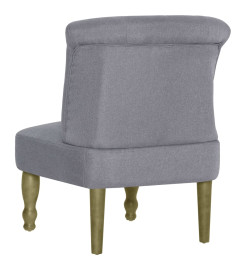 Chaise française Gris clair Tissu