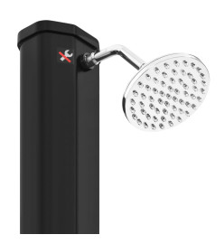 Douche solaire d'extérieur avec pomme de douche et robinet 35 L