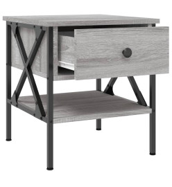 Tables de chevet 2 pcs sonoma gris 40x42x45 cm bois ingénierie