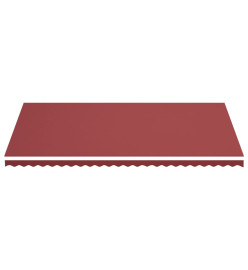 Tissu de remplacement pour auvent Bordeaux rouge 6x3,5 m