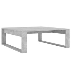 Table basse Gris béton 100x100x35 cm Aggloméré