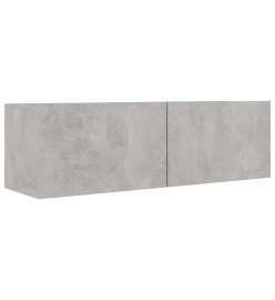 Ensemble de meuble TV 8 pcs Gris béton Aggloméré