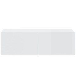 Ensemble de meubles TV 5 pcs Blanc brillant Bois d'ingénierie