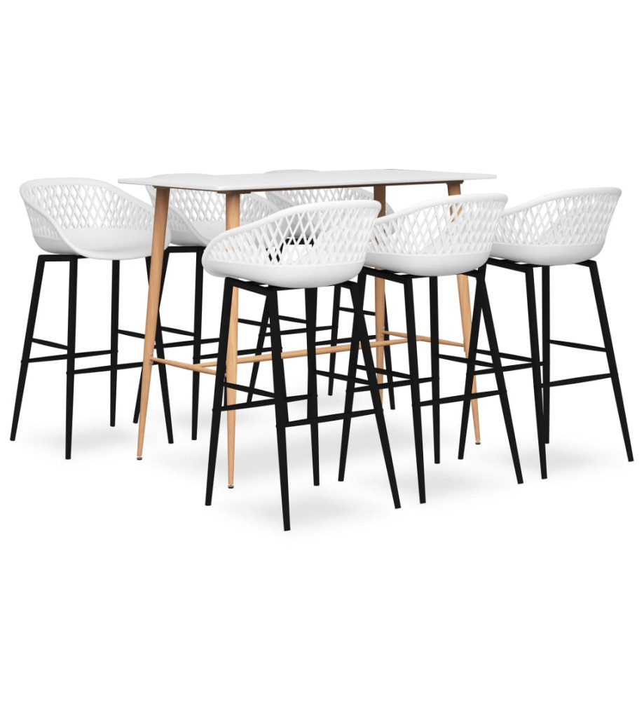 Ensemble de bar 7 pcs Blanc