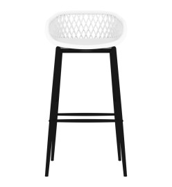 Chaises de bar lot de 2 blanc