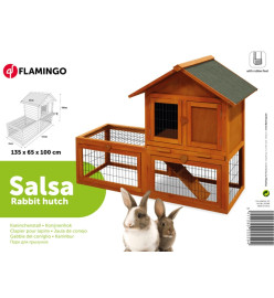 FLAMINGO Clapier Salsa 135x65x100 cm Marron