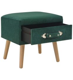 Tables de chevet 2 pcs Vert 40x35x40 cm Velours