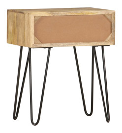 Table de chevet 40 x 30 x 50 cm Bois de manguier massif