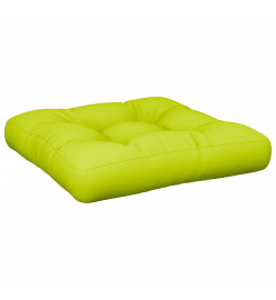 Coussin de palette vert vif 58x58x10 cm tissu