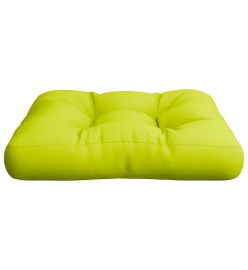 Coussin de palette vert vif 58x58x10 cm tissu