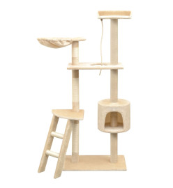 Arbre à chat avec griffoirs en sisal 150 cm Beige