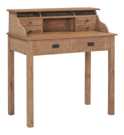 Bureau 90x50x100 cm bois de teck solide