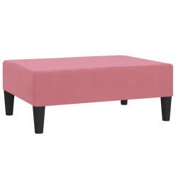 Repose-pied Rose 78x56x32 cm Velours