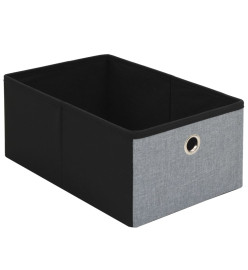 Banc de rangement pliable Faux lin 76 x 38 x 38 cm Gris clair