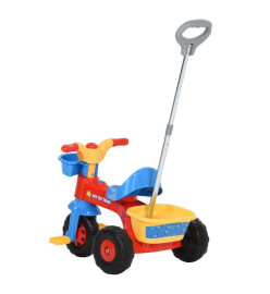 Tricycle pour enfants avec poignée pour parents Multicolore