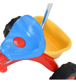 Tricycle pour enfants avec poignée pour parents Multicolore