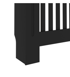 Cache-radiateur Noir 152x19x81 cm MDF