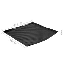 Tapis de coffre de voiture Audi A4 Sedan (2007-2014) Caoutchouc