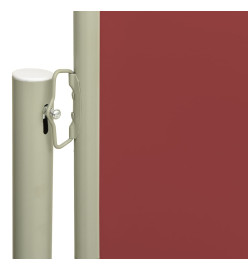 Auvent latéral rétractable de patio 140x600 cm Rouge