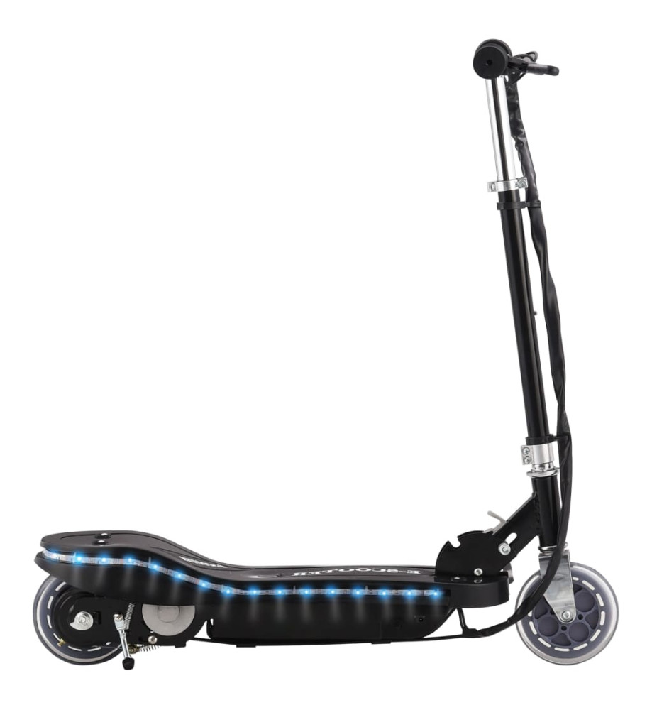 Trottinette électrique avec LED 120 W Noir