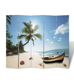 Cloison de séparation pliable 200 x 170 cm Plage