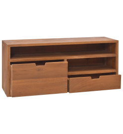 Meuble TV 90x30x40 cm Bois de teck massif