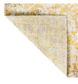 Tapis à tissage plat d'extérieur 115x170 cm Jaune