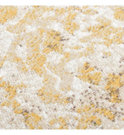 Tapis à tissage plat d'extérieur 115x170 cm Jaune