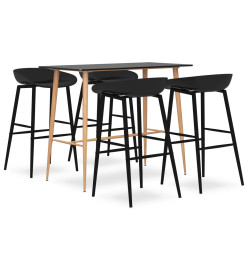 Ensemble de bar 5 pcs Noir